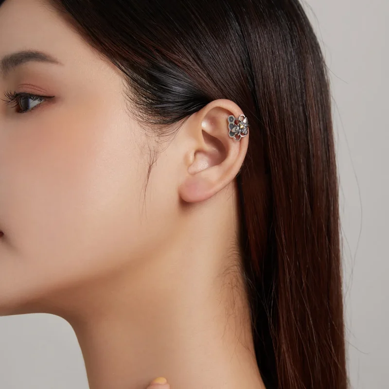 (image for) Pandora Style Silver Stud Earrings, Homing Bee - SCE1171 - View 5