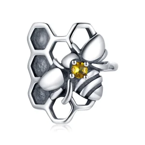 (image for) Pandora Style Silver Stud Earrings, Homing Bee - SCE1171