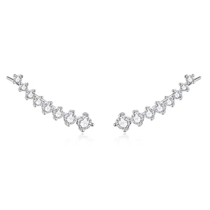 (image for) Pandora Style Silver Stud Earrings, Shiny Light - SCE920
