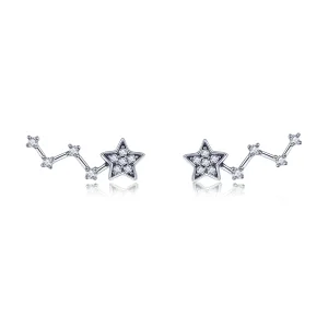 (image for) Pandora Style Silver Stud Earrings, The Waiting of The Stars - SCE439