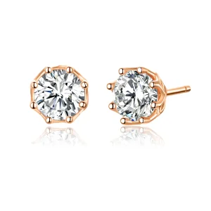 (image for) Rose Gold Light Stud Earrings - PANDORA Style - SCE499-C