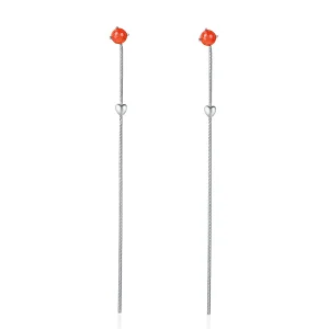 (image for) Silver Affectionate Hanging Earrings - PANDORA Style - SCE252