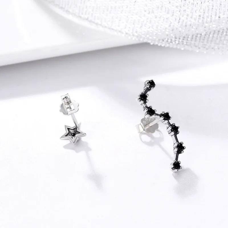 (image for) Silver Big Dipper Stud Earrings - PANDORA Style - SCE166 - View 5