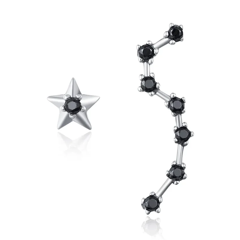 (image for) Silver Big Dipper Stud Earrings - PANDORA Style - SCE166 - Product Image