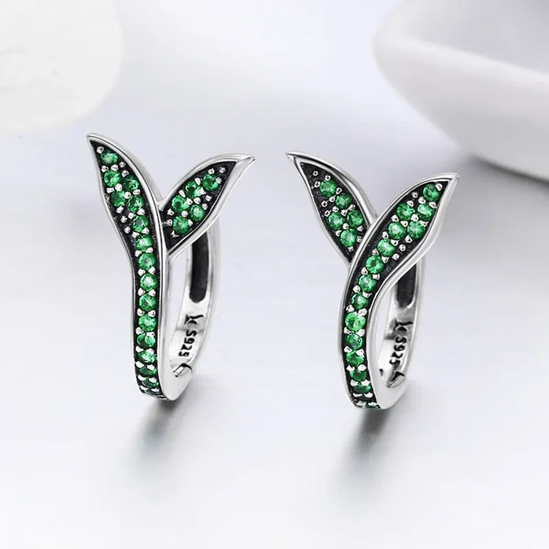 (image for) Silver Buds of Spring Hoop Earrings - PANDORA Style - SCE295 - View 4