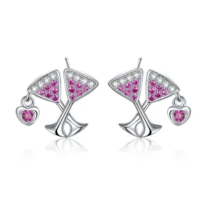 (image for) Silver Drink Wedlock Stud Earrings - PANDORA Style - SCE571