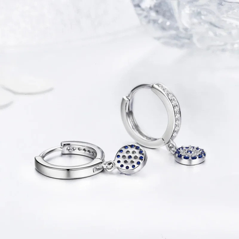 (image for) Silver Hanging Earrings - PANDORA Style - SCE058 - View 4