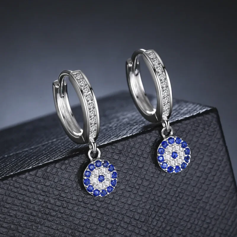 (image for) Silver Hanging Earrings - PANDORA Style - SCE058 - View 5