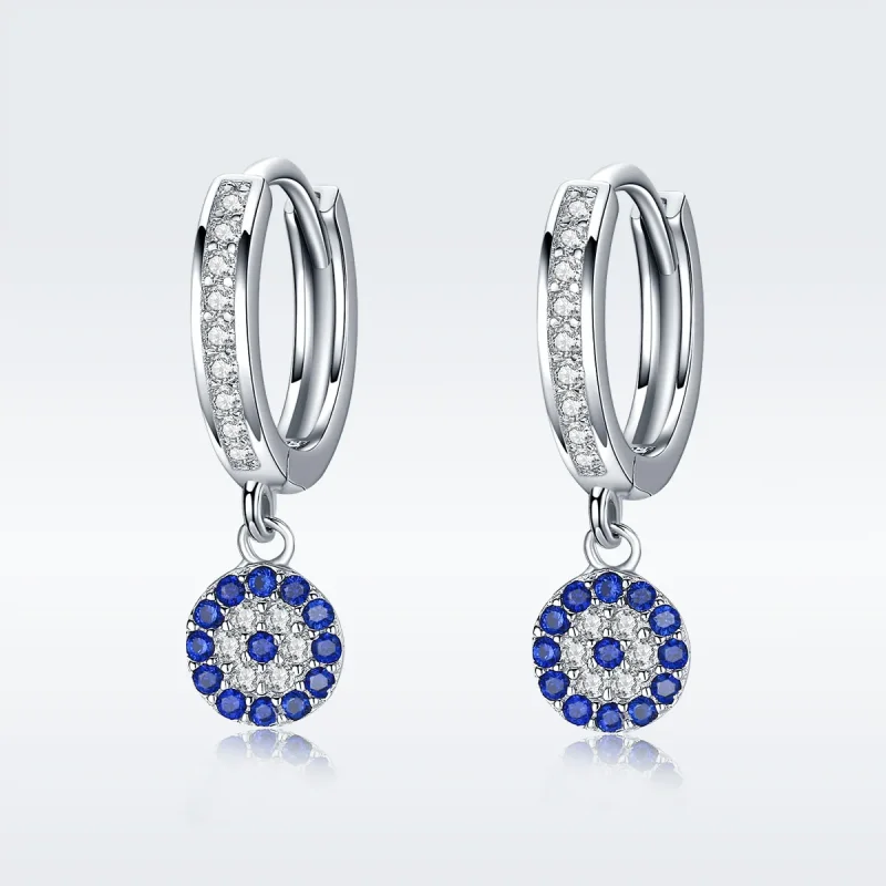 (image for) Silver Hanging Earrings - PANDORA Style - SCE058 - Product Image