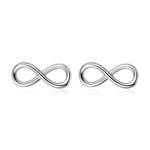 (image for) Silver Infinite Love Stud Earrings - PANDORA Style - SCE562