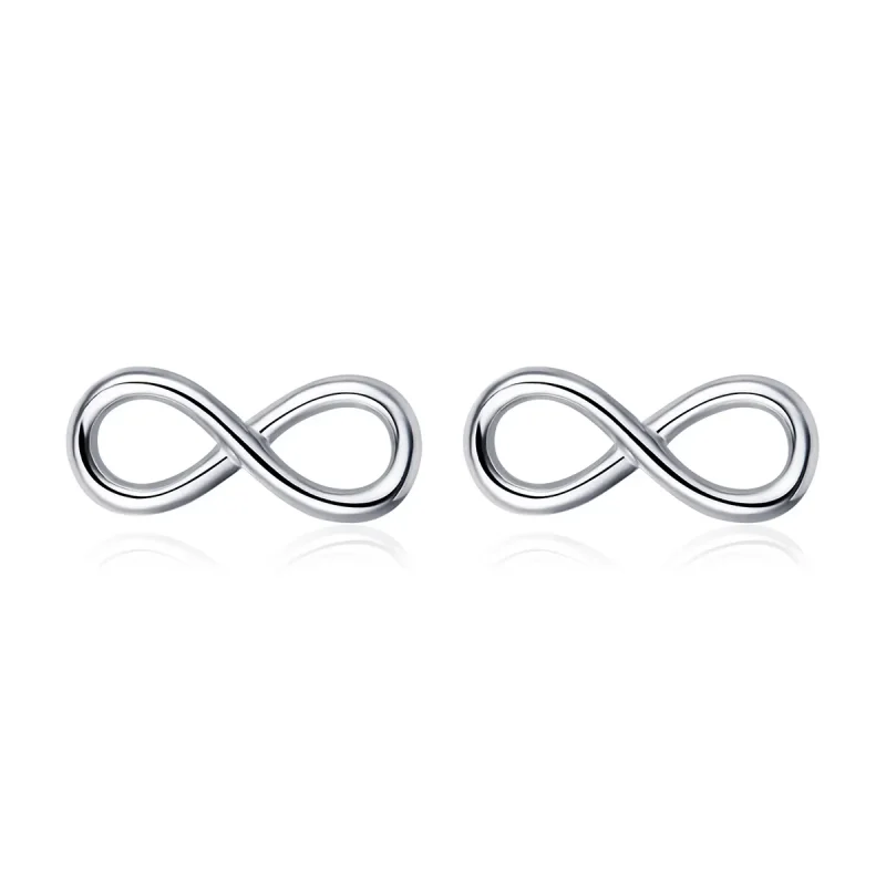 (image for) Silver Infinite Love Stud Earrings - PANDORA Style - SCE562 - Product Image