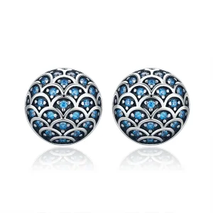 (image for) Silver Legend of The Sea Stud Earrings - PANDORA Style - SCE239