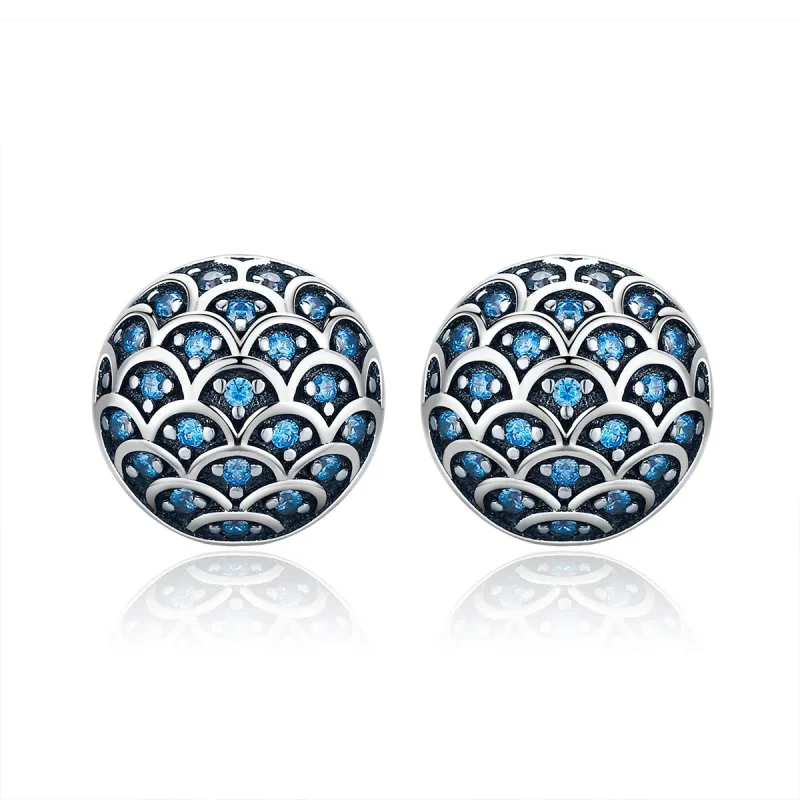 (image for) Silver Legend of The Sea Stud Earrings - PANDORA Style - SCE239 - Product Image