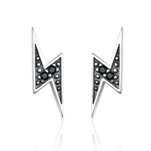 (image for) Silver Lightning Stud Earrings - PANDORA Style - SCE156