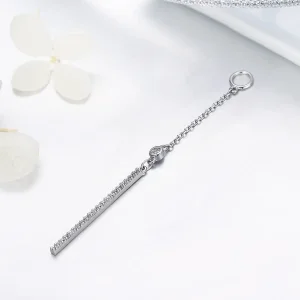 (image for) Silver Line Hanging Earrings - PANDORA Style - SCE081