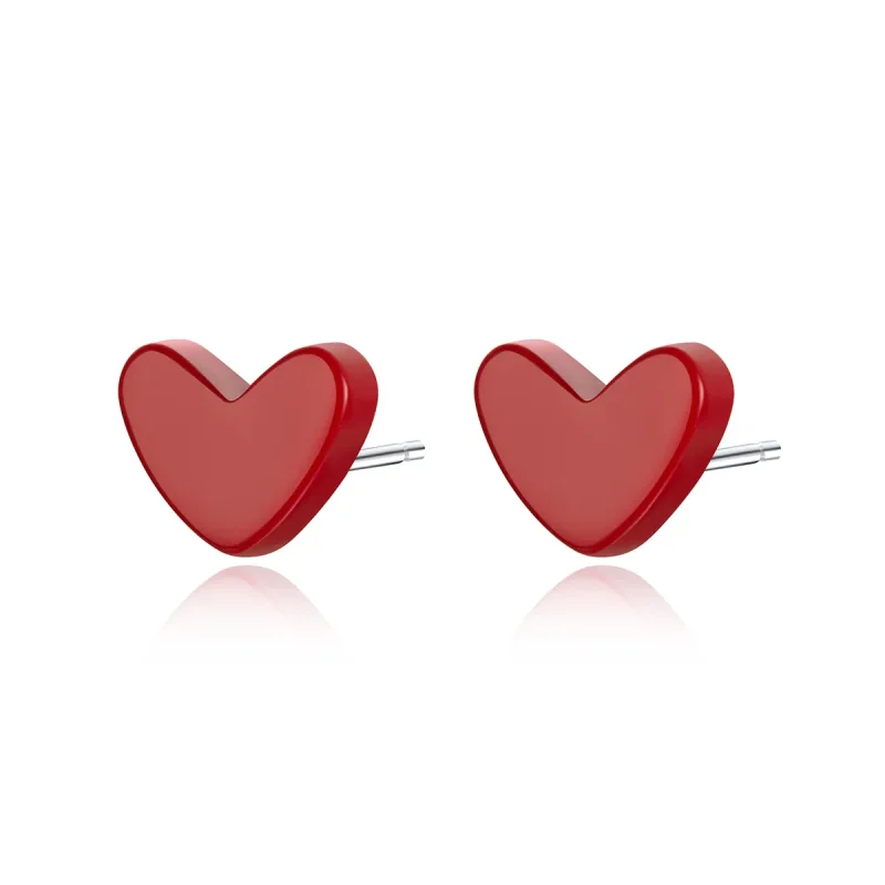 (image for) Silver Love Stud Earrings - PANDORA Style - SCE595 - Product Image
