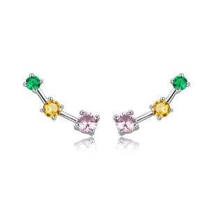 (image for) Silver Neon Stud Earrings - PANDORA Style - SCE495