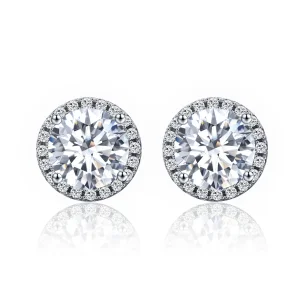 (image for) Silver Noble Light Stud Earrings - PANDORA Style - SCE358
