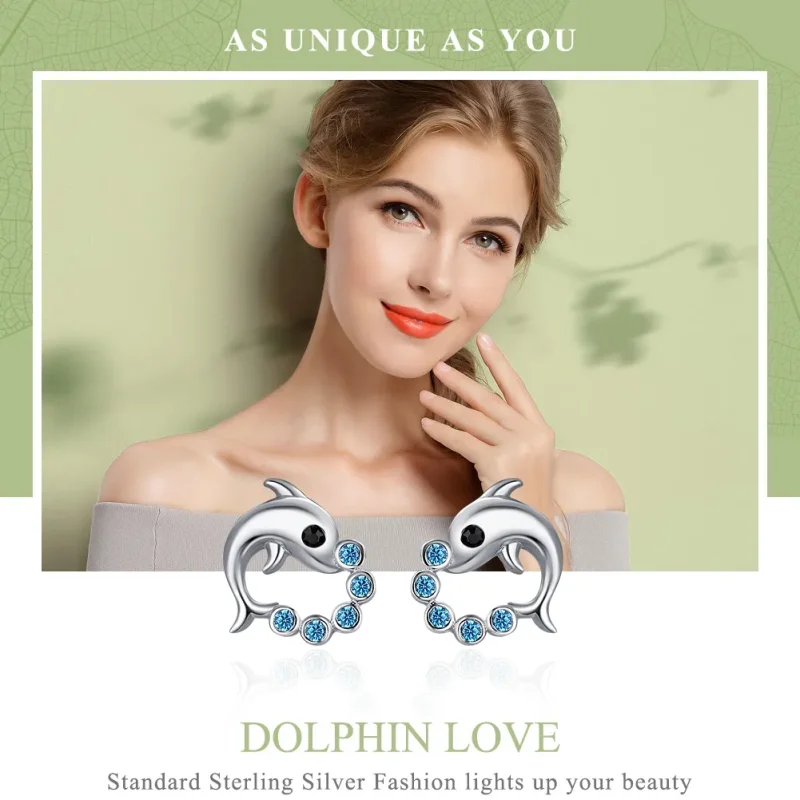 (image for) Silver Ocean Spirit Stud Earrings - PANDORA Style - SCE179 - View 2