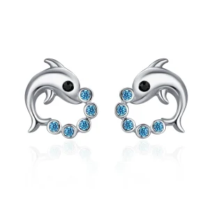 (image for) Silver Ocean Spirit Stud Earrings - PANDORA Style - SCE179