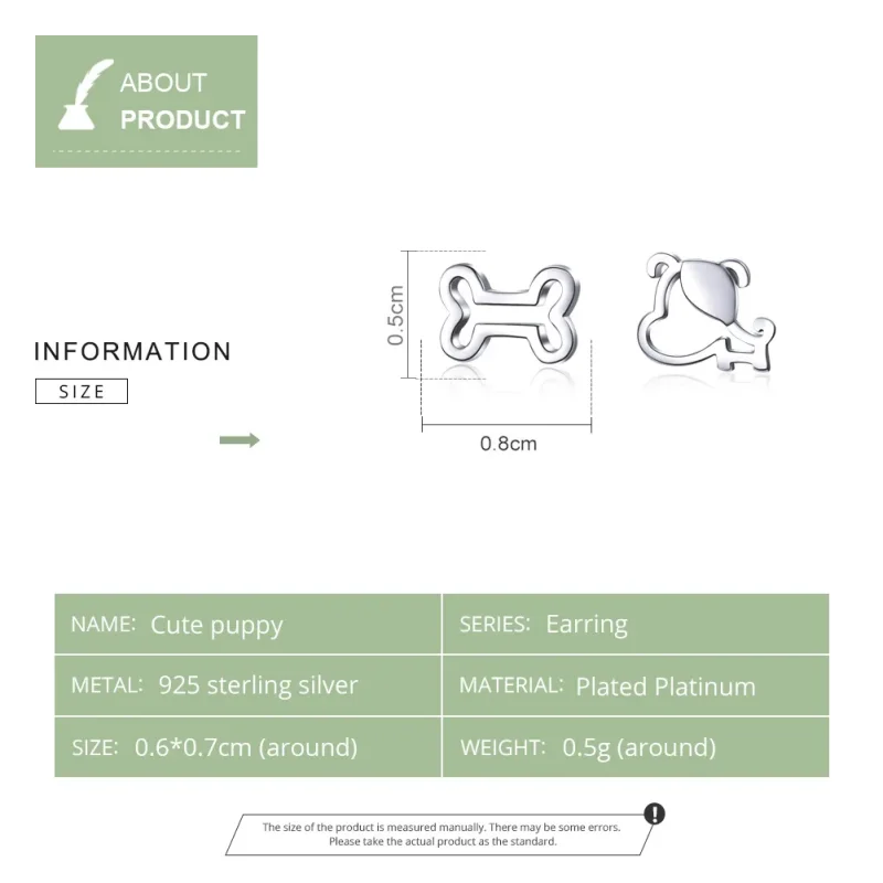 (image for) Silver Openwork Paw Stud Earrings - PANDORA Style - SCE649 - View 7