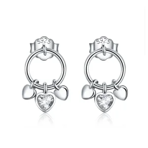 (image for) Silver Palpitation Hanging Earrings - PANDORA Style - SCE494