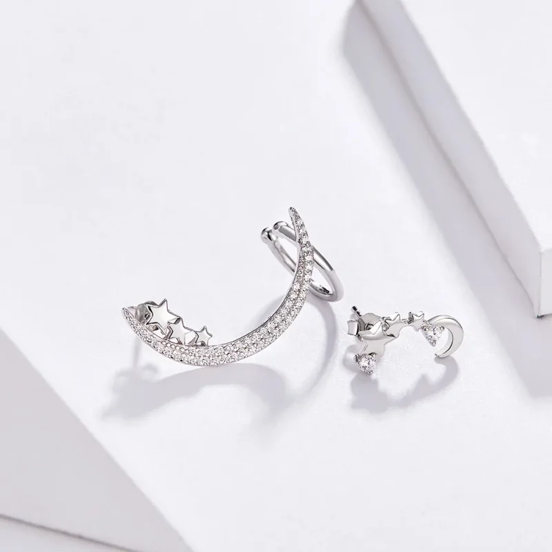 (image for) Silver Power Visitor Stud Earrings - PANDORA Style - SCE616 - View 2