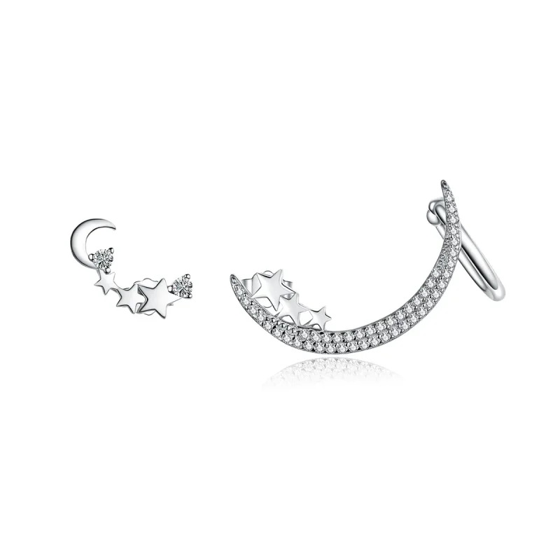 (image for) Silver Power Visitor Stud Earrings - PANDORA Style - SCE616 - Product Image