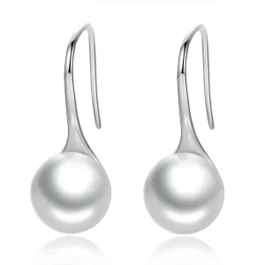 (image for) Silver Pure Love Hanging Earrings - PANDORA Style - SCE037