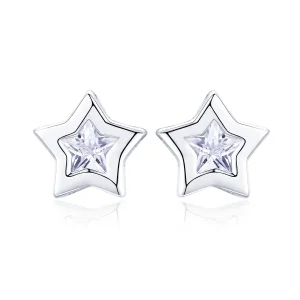 (image for) Silver Secret of Stars Stud Earrings - PANDORA Style - SCE437