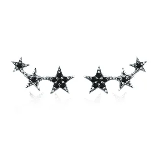 (image for) Silver Secrets of Stars Stud Earrings - PANDORA Style - SCE292