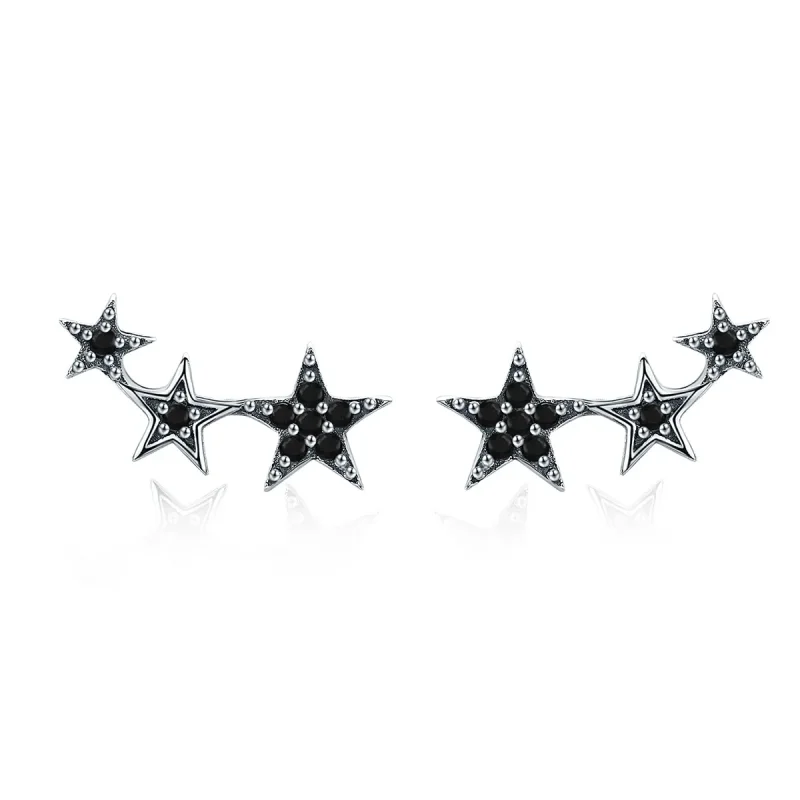 (image for) Silver Secrets of Stars Stud Earrings - PANDORA Style - SCE292 - Product Image