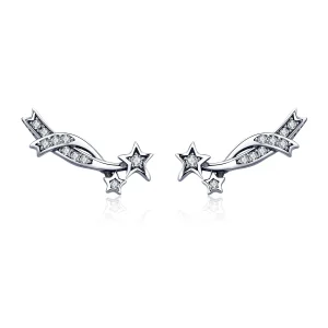 (image for) Silver Shining Meteor Stud Earrings - PANDORA Style - SCE442