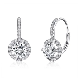 (image for) Silver Shining Time Hoop Earrings - PANDORA Style - SCE508