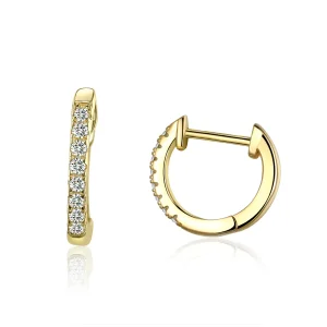 (image for) Silver Small Circle Hoop Earrings - PANDORA Style - SCE498