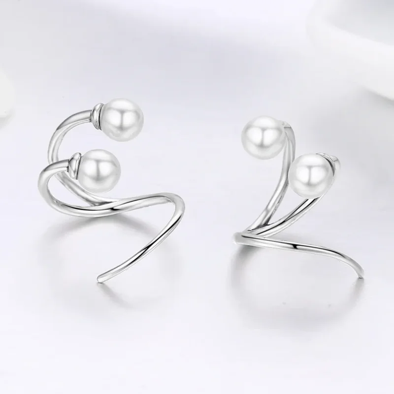 (image for) Silver Tender You Stud Earrings - PANDORA Style - SCE306 - View 5