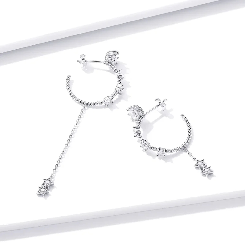 (image for) PANDORA Style Bright Drop Earrings - BSE310 - View 3