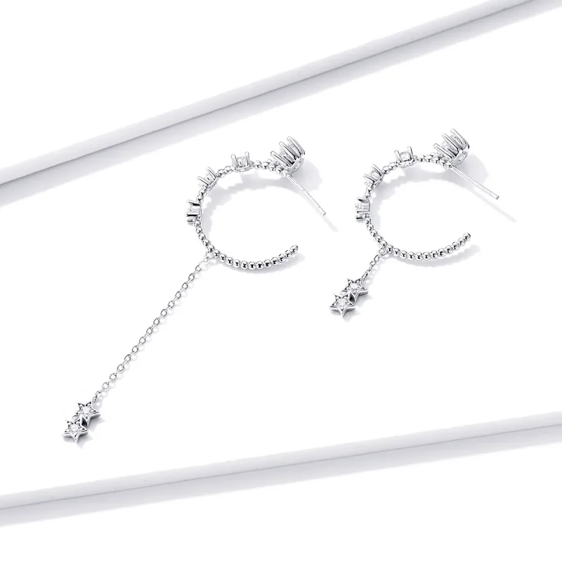 (image for) PANDORA Style Bright Drop Earrings - BSE310 - View 4
