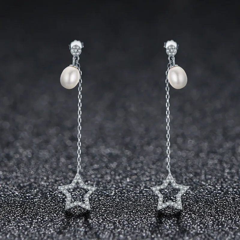 (image for) PANDORA Style Bright Stars Drop Earrings - VSE127 - View 2