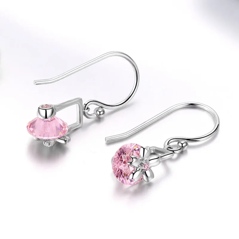 (image for) PANDORA Style Cherry Blossoms Drop Earrings - BSE039 - View 4