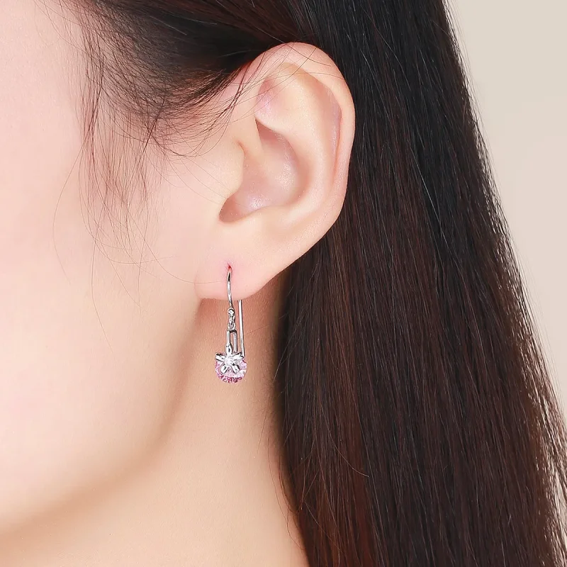 (image for) PANDORA Style Cherry Blossoms Drop Earrings - BSE039 - View 5