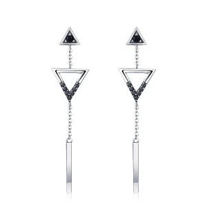 (image for) PANDORA Style Classical Geometry Drop Earrings - VSE144-A