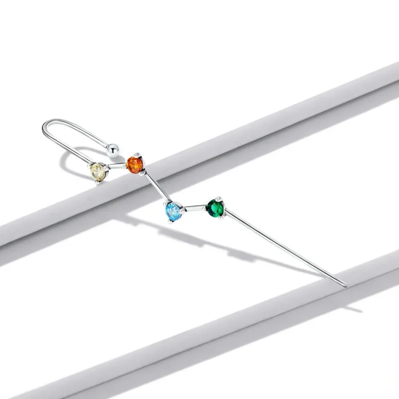 (image for) PANDORA Style Color Zirconium - Lightning Drop Earrings - BSE530 - View 2