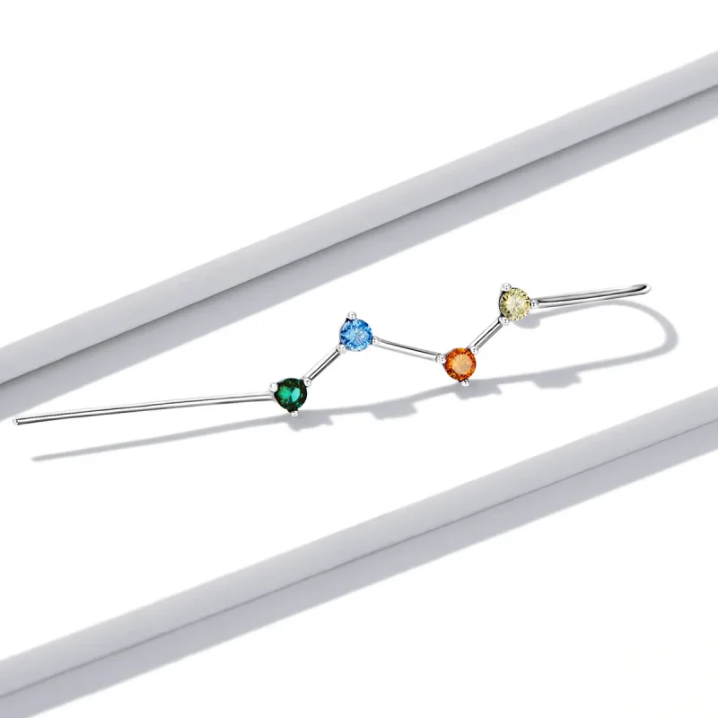 (image for) PANDORA Style Color Zirconium - Lightning Drop Earrings - BSE530 - View 3