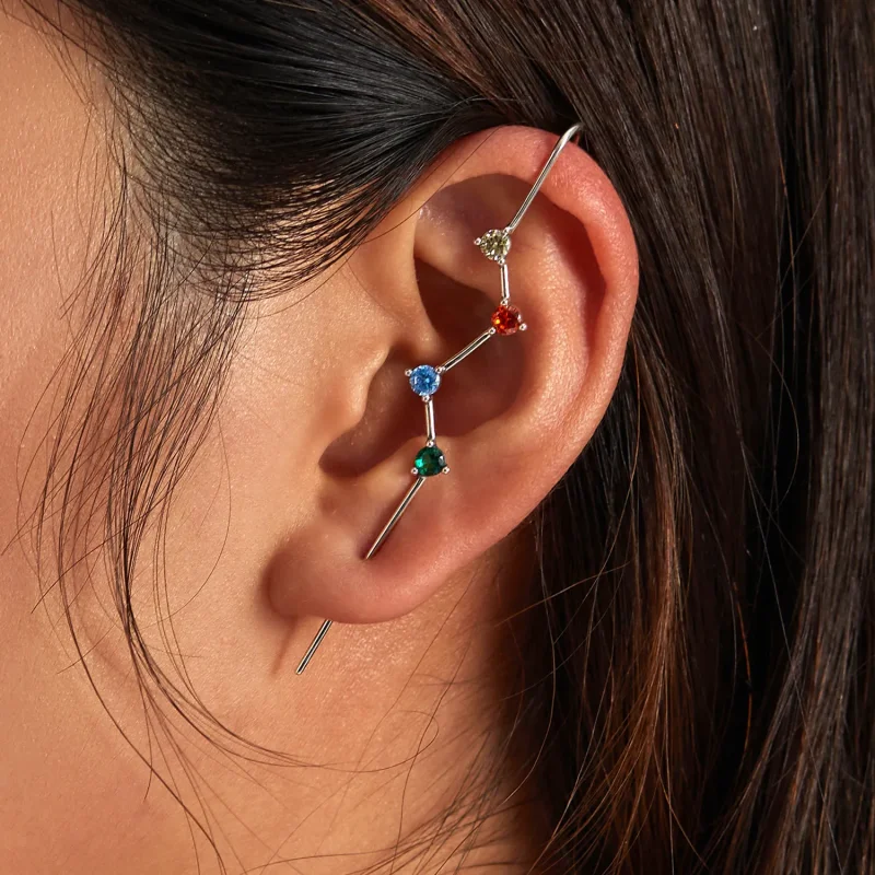 (image for) PANDORA Style Color Zirconium - Lightning Drop Earrings - BSE530 - View 8