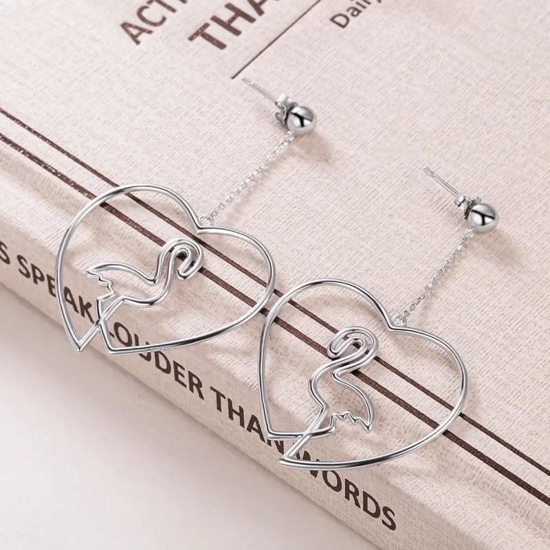 (image for) PANDORA Style Faith of Love Drop Earrings - VSE071 - View 3