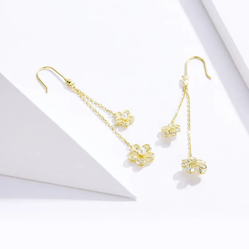 (image for) PANDORA Style Flower Light Drop Earrings - BSE197 - View 4
