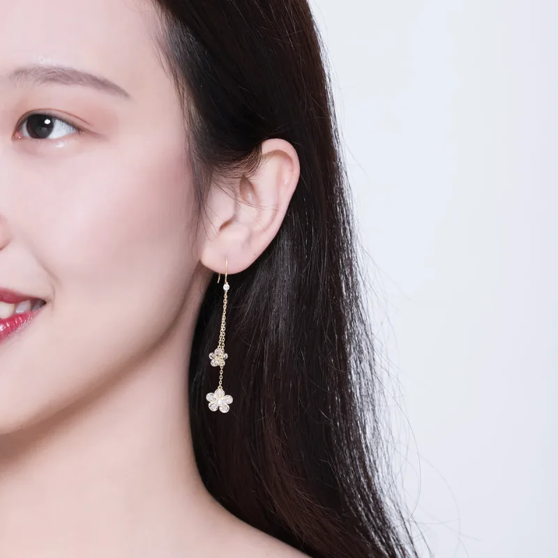 (image for) PANDORA Style Flower Light Drop Earrings - BSE197 - View 5