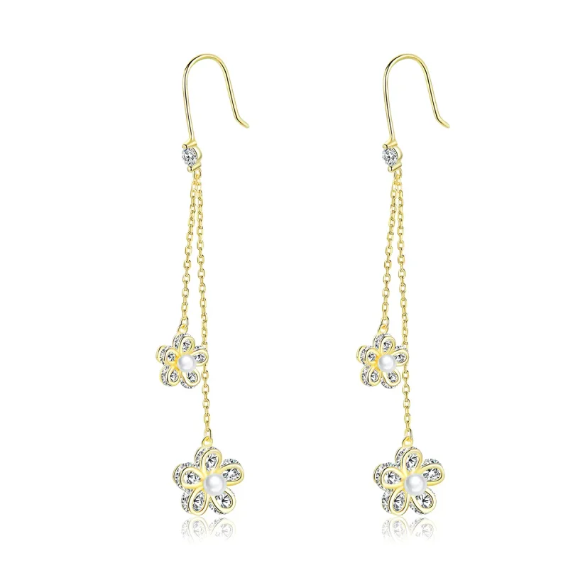 (image for) PANDORA Style Flower Light Drop Earrings - BSE197 - Product Image