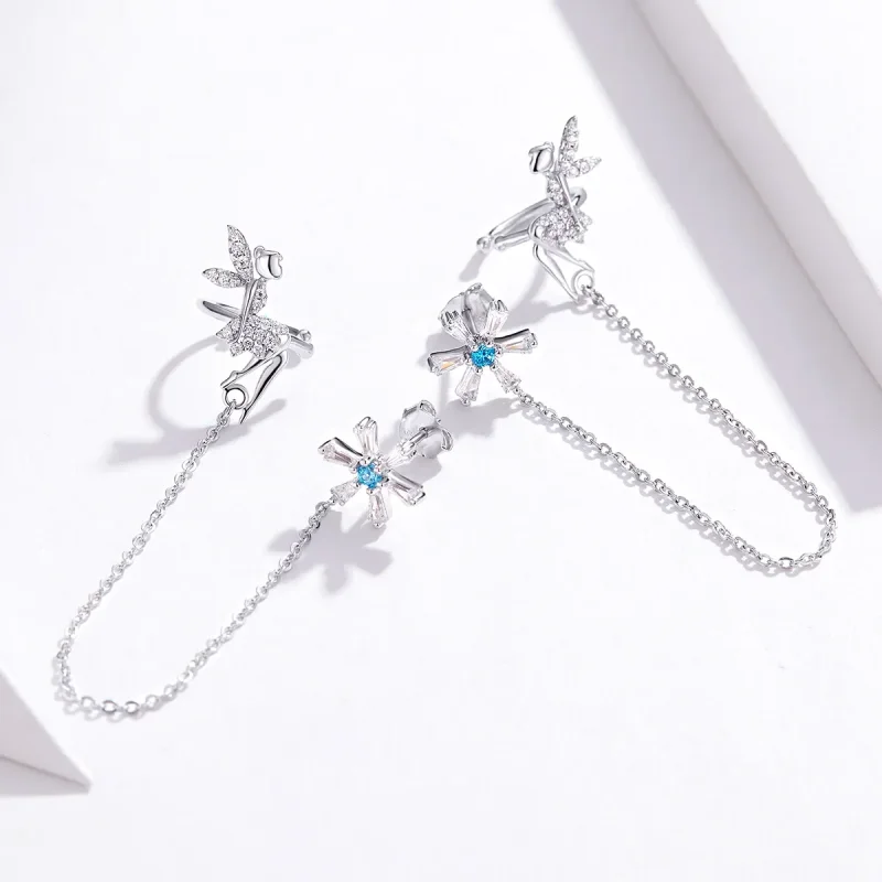 (image for) PANDORA Style Flower Spirit Drop Earrings - BSE201 - View 3